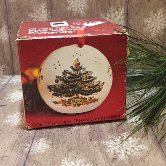 Spode England Christmas Tree Pomander Ball Vintage - Picture 3 of 15